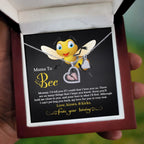 Mama To Bee Baby Feet Charm Necklace Love, Kisses and Kicks from your Tummy