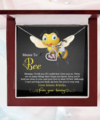 Mama To Bee Baby Feet Charm Necklace Love, Kisses and Kicks from your Tummy
