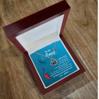 New Mom Gift Baby Feet Charm Necklace Not Long Now Until You can Hold Me Close