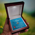 New Mom Gift Baby Feet Charm Necklace Not Long Now Until You can Hold Me Close