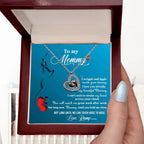 New Mom Gift Baby Feet Charm Necklace Not Long Now Until You can Hold Me Close