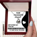 Mother's Day Gift for New Mom Baby Feet Charm Necklace - Sorry for All the Kicking