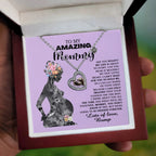 To My Amazing Mommy Pregnancy Gift Baby Feet Charn Necklace Lots of Love from the Bump