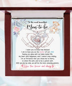 Pregnancy Mom-to-be Baby Feet Charm Necklace Gift from Husband