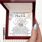 Pregnancy Mom-to-be Baby Feet Charm Necklace Gift from Husband