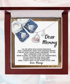 Dear Mommy I Already Love You Pregnancy Baby Feet Charm Necklace Gift for New Mom