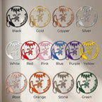 Our Little Monkey Monogram Personalized Steel Wall Sign Metal Art