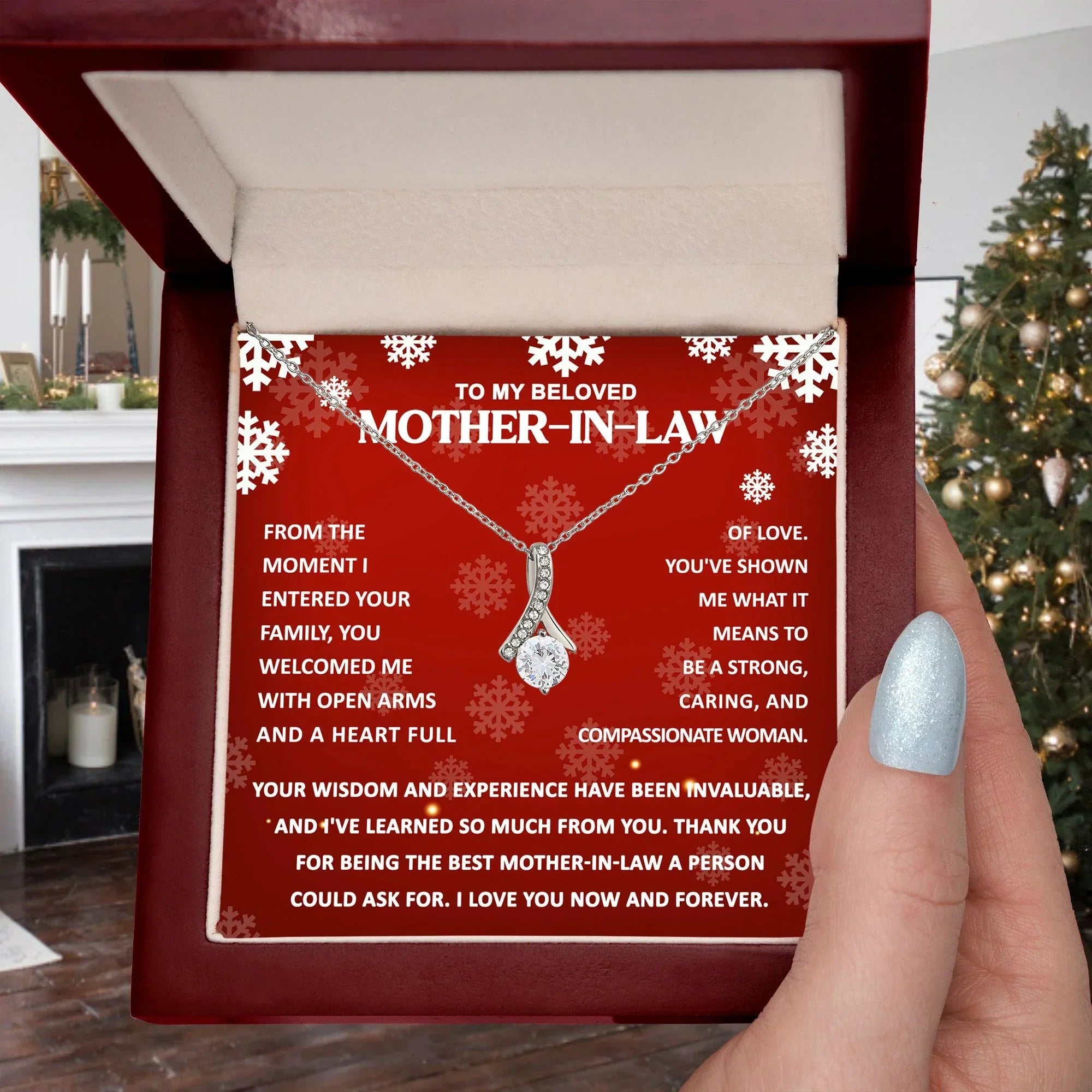 Gift for Mother-in-law - You Wisdom and Experience - Alluring Beauty Pendant Necklace