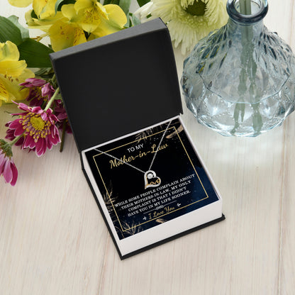 Gift for Mother-in-Law I Wish You Were In My Life Sooner Dancing Heart Pendant Necklace - Mallard Moon Gift Shop
