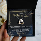 Gift for Mother-in-Law I Wish You Were In My Life Sooner Dancing Heart Pendant Necklace