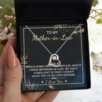Gift for Mother-in-Law I Wish You Were In My Life Sooner Dancing Heart Pendant Necklace