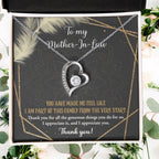 To Mother-In-Law I Appreciate All The Things You Do For Us Forever Love Heart Pendant Necklace