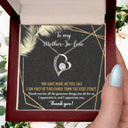 To Mother-In-Law I Appreciate All The Things You Do For Us Forever Love Heart Pendant Necklace
