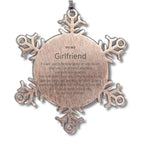 Motivational Girlfriend Snowflake Ornament, I can promise to love you for the rest of mine, Christmas Birthday Gift