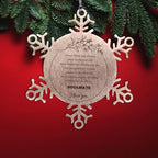 Motivational Soulmate Snowflake Engraved Ornament - Always follow your dreams, never forget how amazing you are- Birthday, Christmas Holiday Gifts