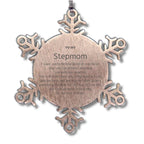 Motivational Stepmom Snowflake Ornament, Stepmom I can promise to love you for the rest of mine, Christmas Birthday Gift