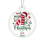 My First Christmas Baby Personalized Keepsake Acrylic Ornament