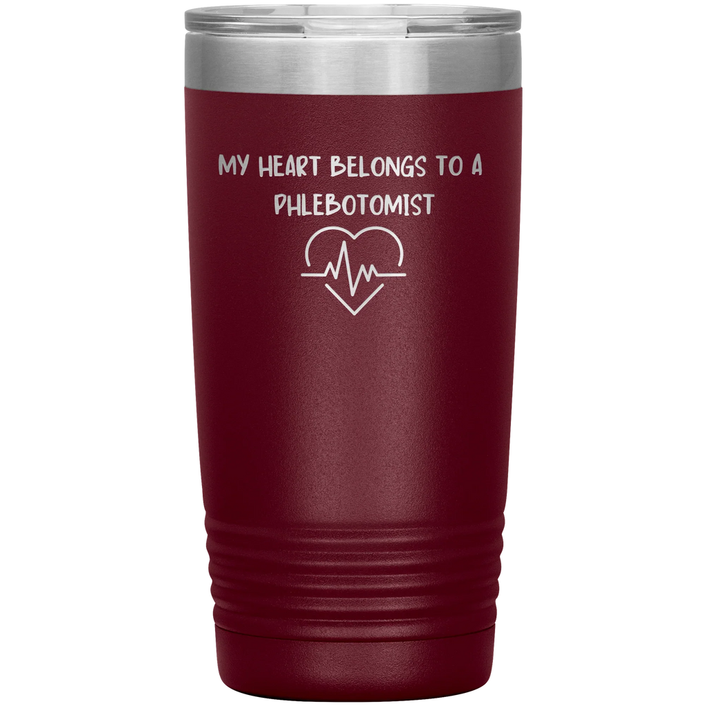 My Heart Belongs to a Phlebotomist – Stainless Steel Polar Tumbler 20oz