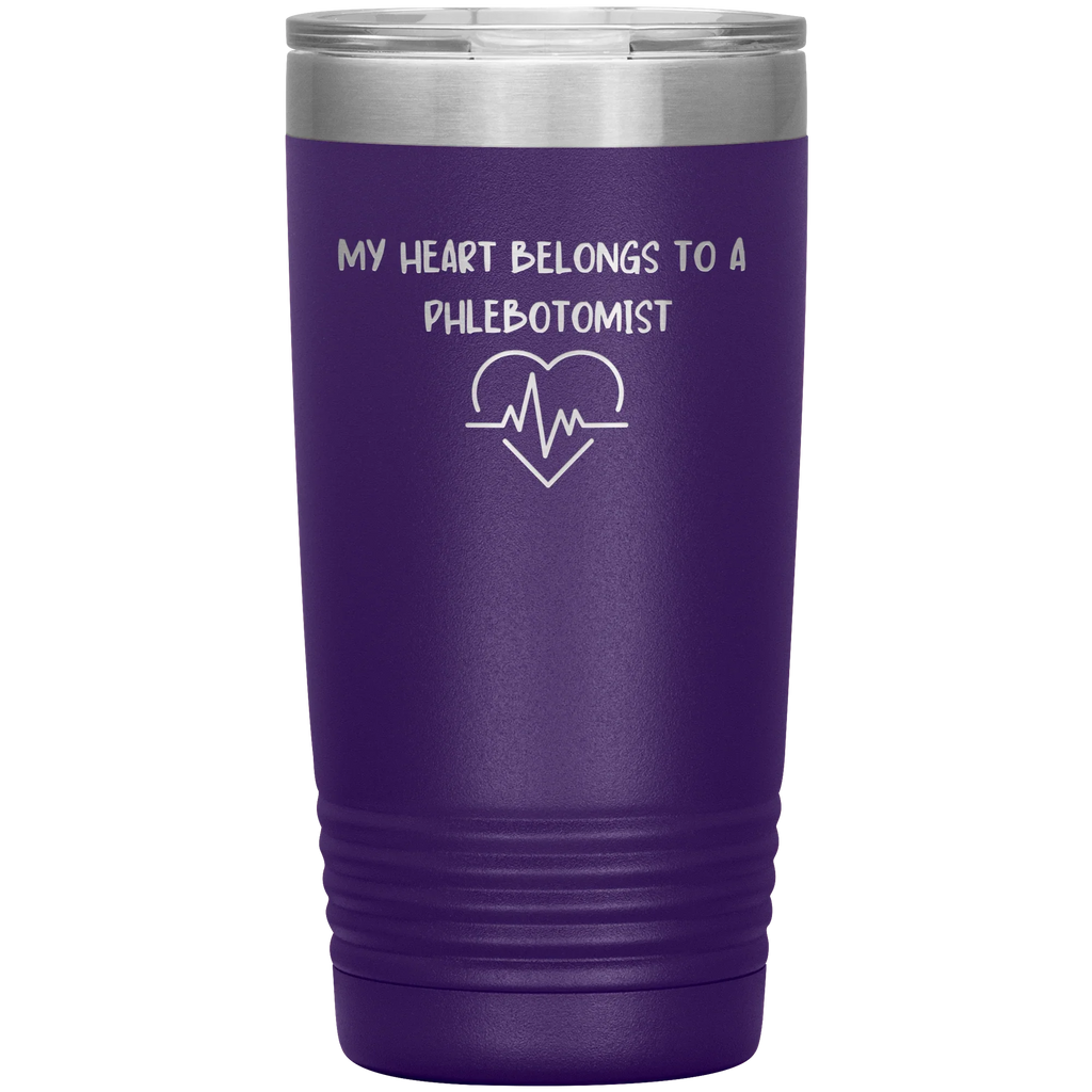 My Heart Belongs to a Phlebotomist – Stainless Steel Polar Tumbler 20oz