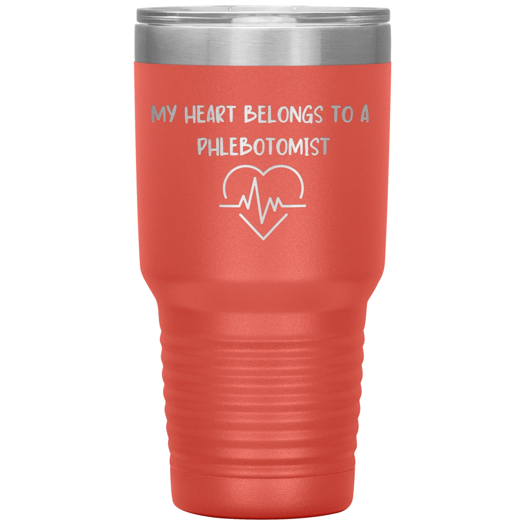 My Heart Belongs to a Phlebotomist – Stainless Steel Polar Tumbler 30oz