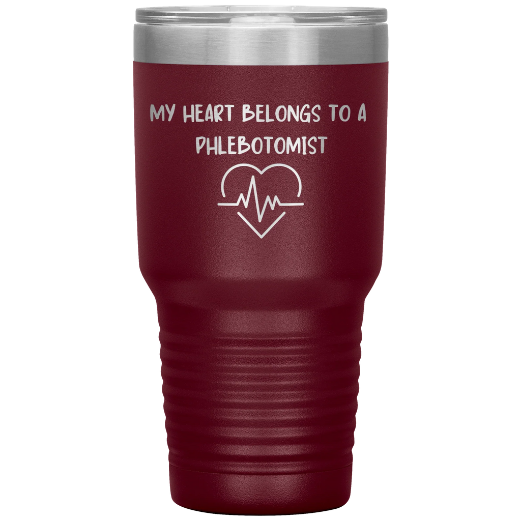 My Heart Belongs to a Phlebotomist – Stainless Steel Polar Tumbler 30oz