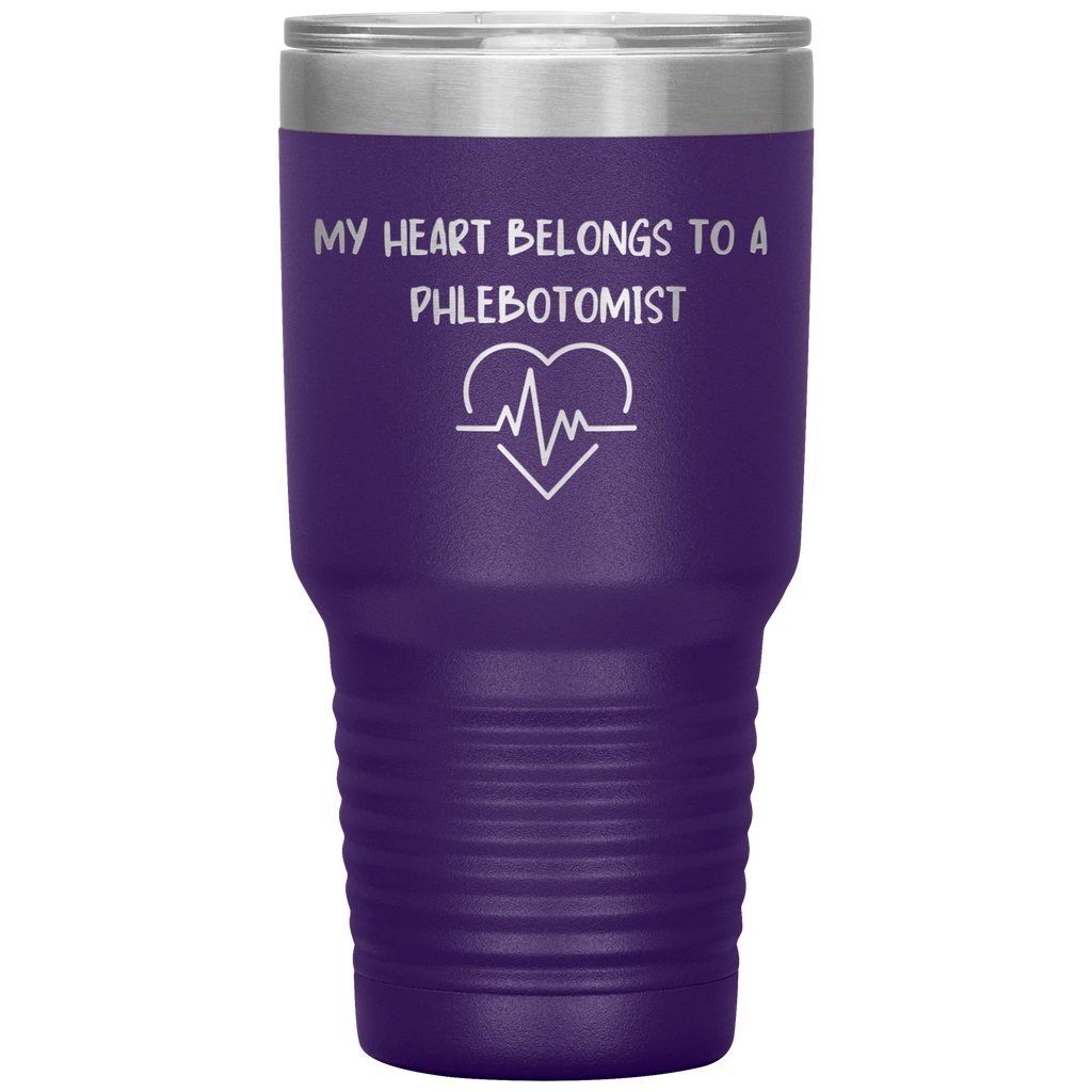 My Heart Belongs to a Phlebotomist – Stainless Steel Polar Tumbler 30oz
