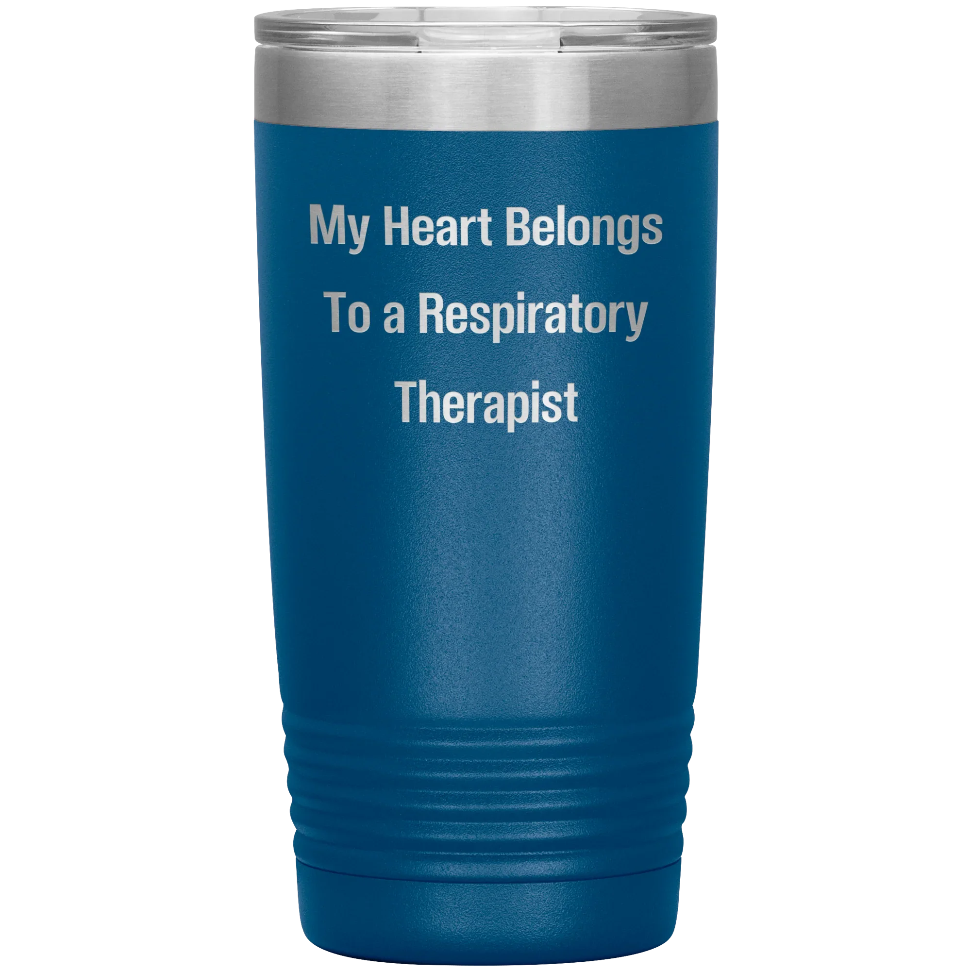 My Heart Belongs to a Respiratory Therapist" – 20oz & 30oz Vacuum Insulated Stainless Steel Tumbler – Laser Engraved, Double-Walled, Spill-Resistant Lid – Ideal Gift for Healthcare Heroes