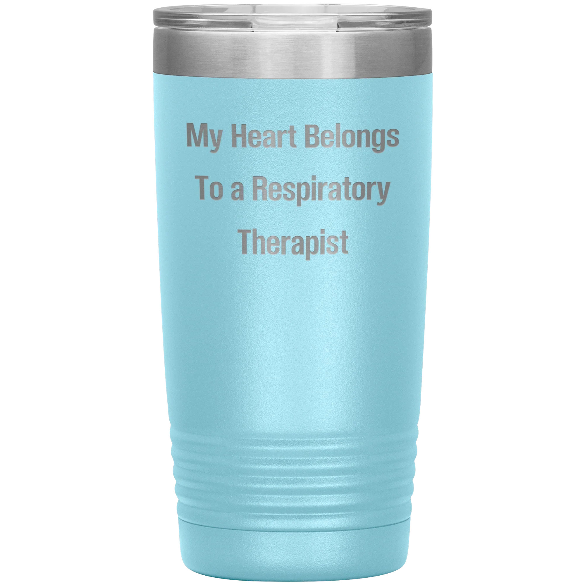 My Heart Belongs to a Respiratory Therapist" – 20oz & 30oz Vacuum Insulated Stainless Steel Tumbler – Laser Engraved, Double-Walled, Spill-Resistant Lid – Ideal Gift for Healthcare Heroes