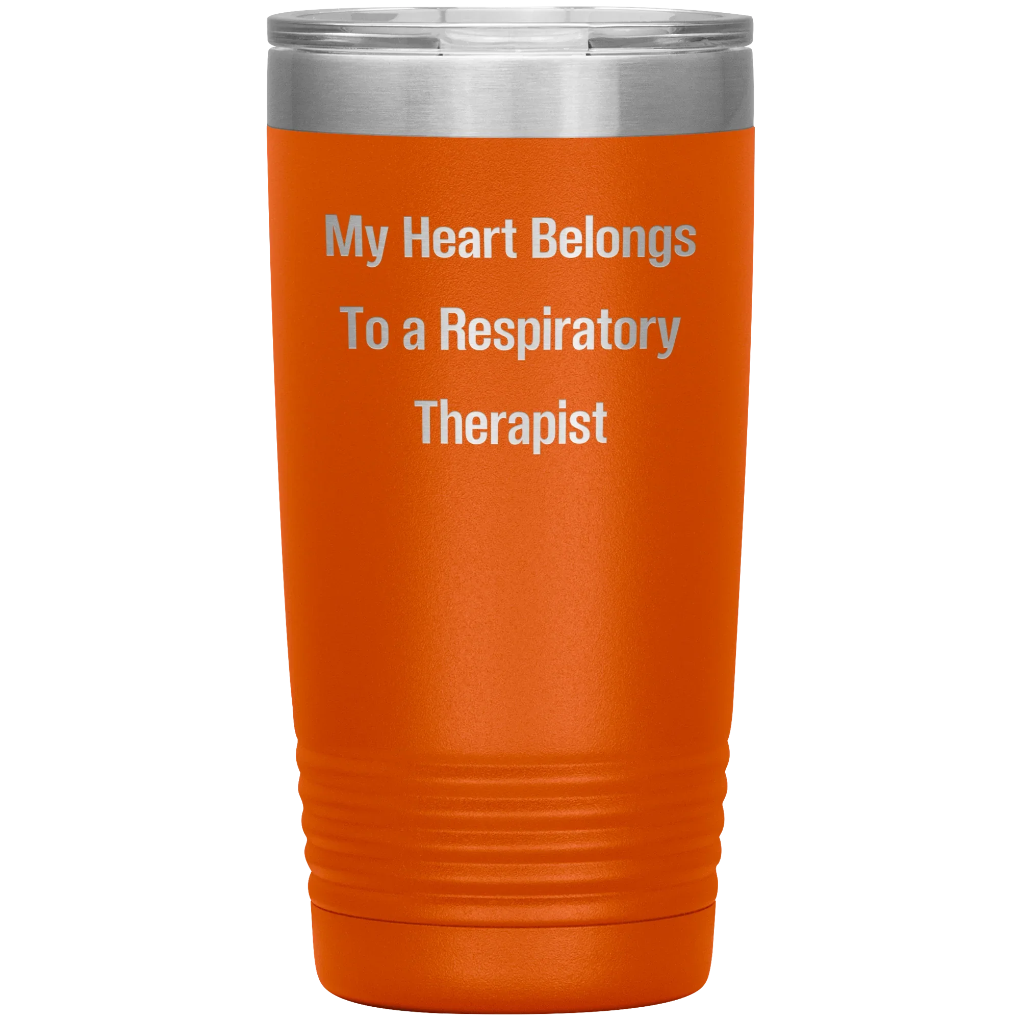 My Heart Belongs to a Respiratory Therapist – 20oz & 30oz Vacuum Insulated Stainless Steel Tumbler – Laser Engraved, Double-Walled, Spill-Resistant Lid – Ideal Gift for Healthcare Heroes