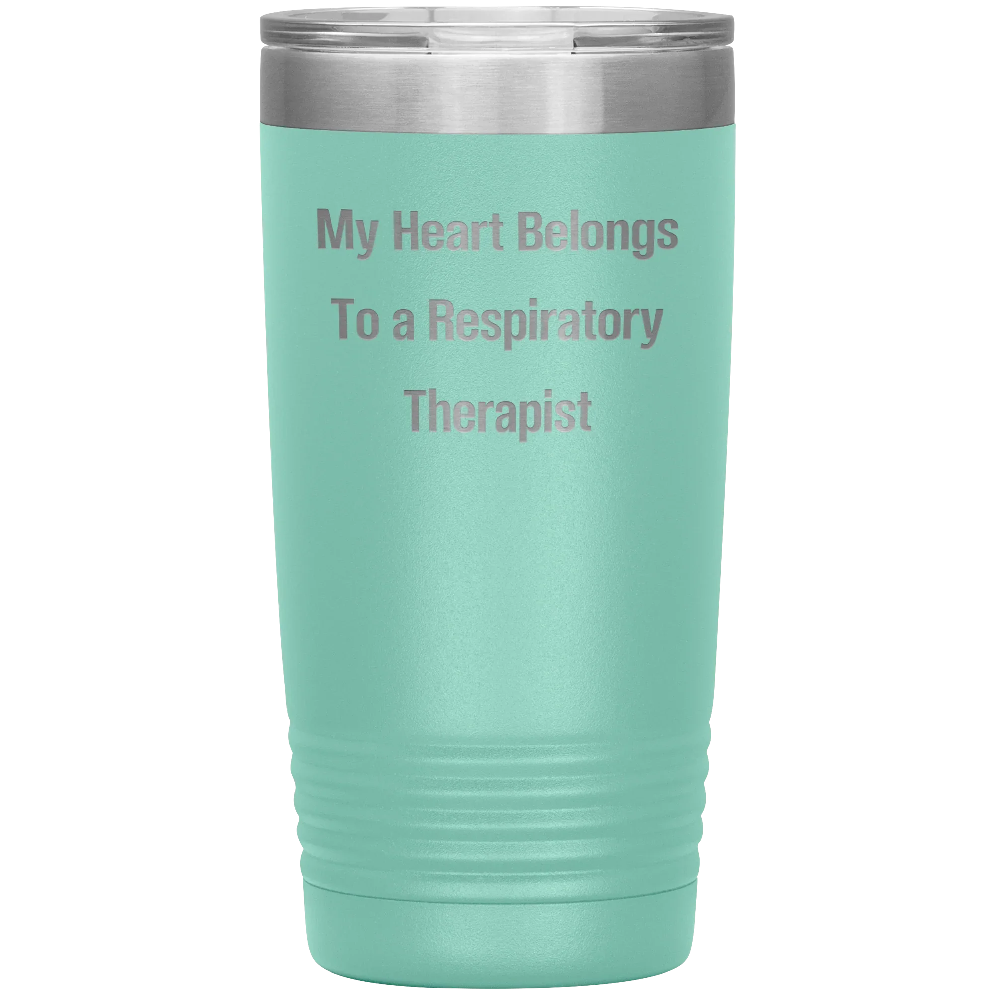 My Heart Belongs to a Respiratory Therapist – 20oz & 30oz Vacuum Insulated Stainless Steel Tumbler – Laser Engraved, Double-Walled, Spill-Resistant Lid – Ideal Gift for Healthcare Heroes