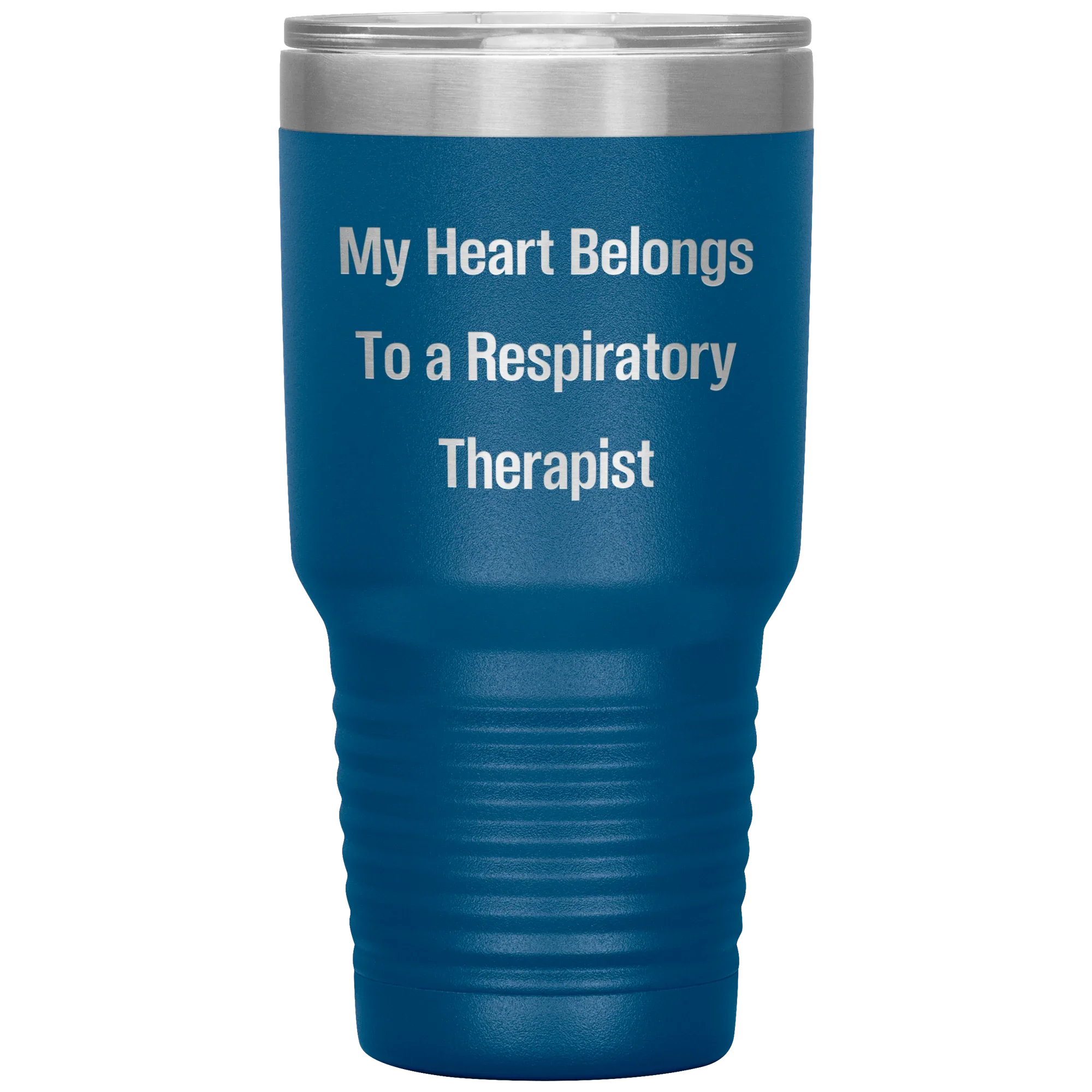 My Heart Belongs to a Respiratory Therapist – 20oz & 30oz Vacuum Insulated Stainless Steel Tumbler – Laser Engraved, Double-Walled, Spill-Resistant Lid – Ideal Gift for Healthcare Heroes