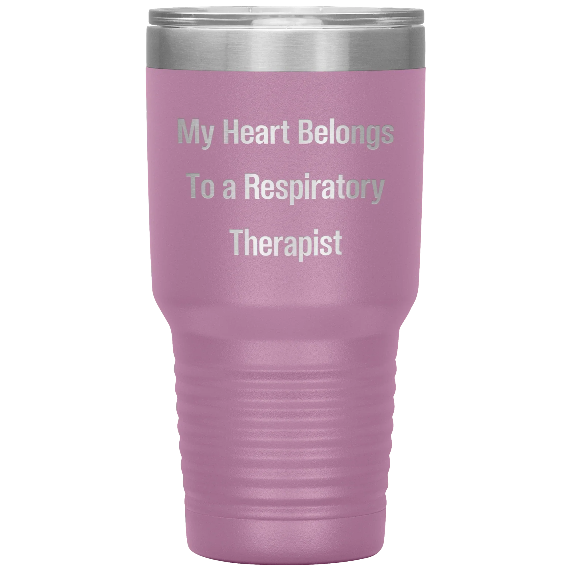 My Heart Belongs to a Respiratory Therapist – 20oz & 30oz Vacuum Insulated Stainless Steel Tumbler – Laser Engraved, Double-Walled, Spill-Resistant Lid – Ideal Gift for Healthcare Heroes