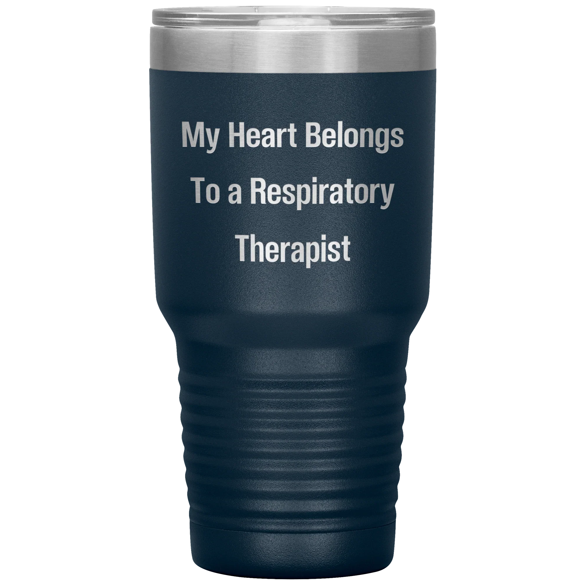 My Heart Belongs to a Respiratory Therapist – 20oz & 30oz Vacuum Insulated Stainless Steel Tumbler – Laser Engraved, Double-Walled, Spill-Resistant Lid – Ideal Gift for Healthcare Heroes