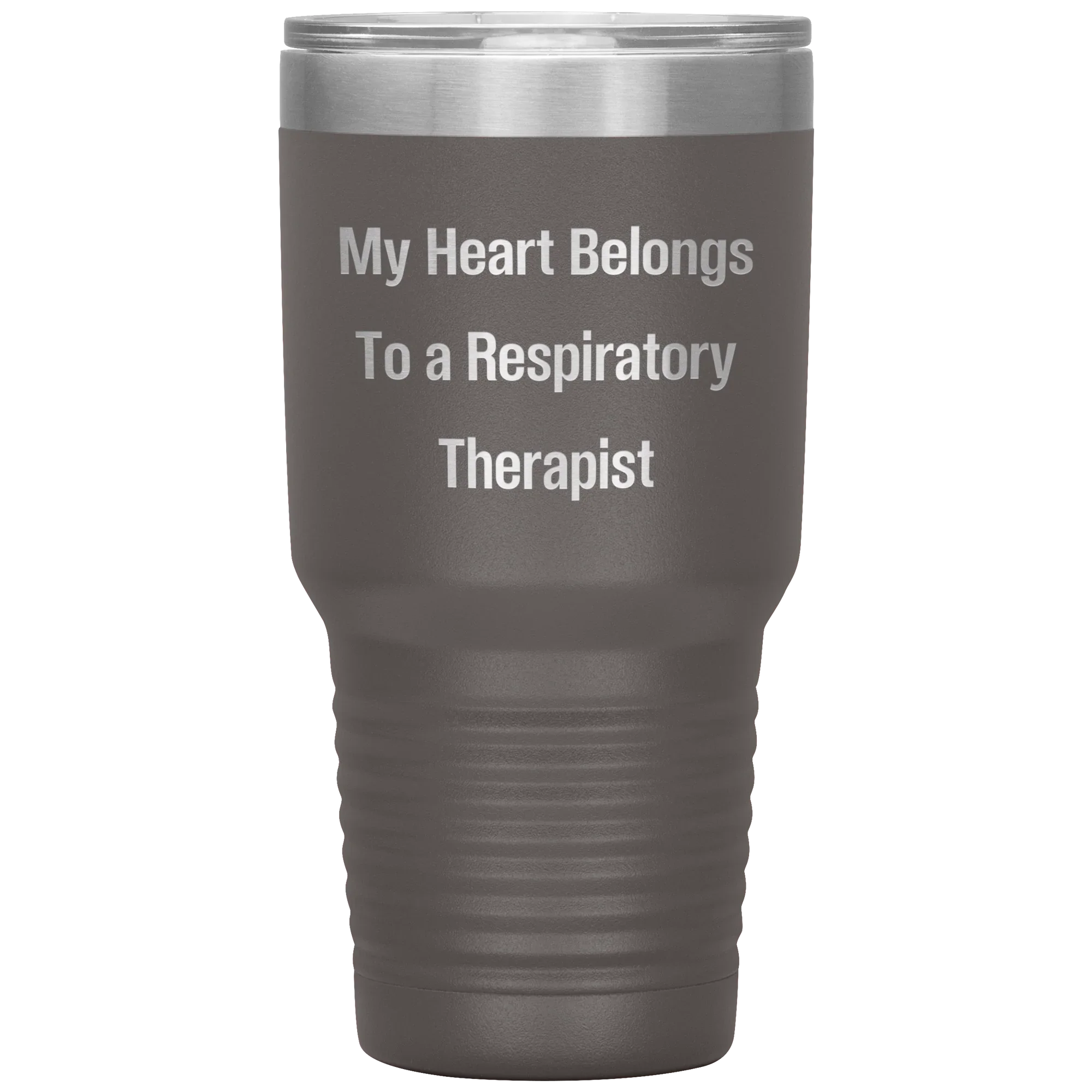 My Heart Belongs to a Respiratory Therapist – 20oz & 30oz Vacuum Insulated Stainless Steel Tumbler – Laser Engraved, Double-Walled, Spill-Resistant Lid – Ideal Gift for Healthcare Heroes