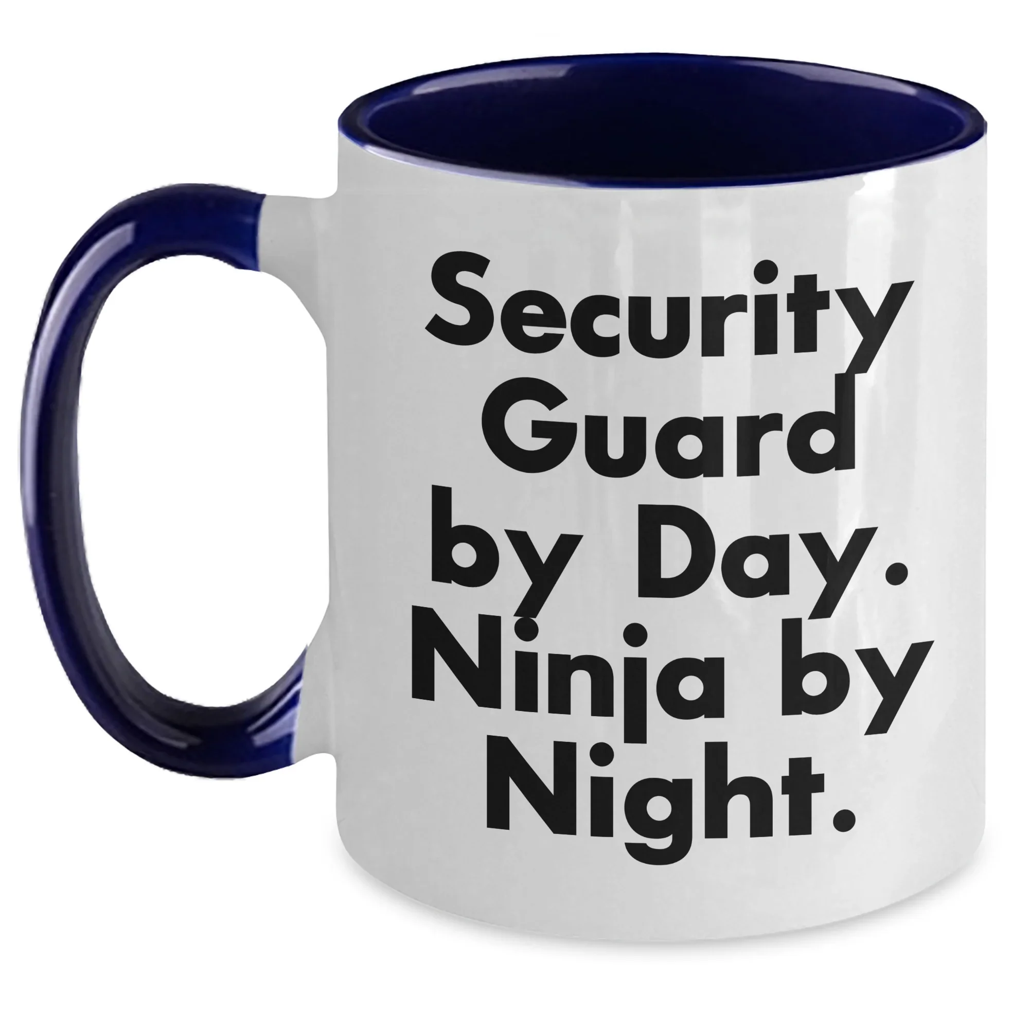 Security Guard By Day Funny Two Tone Coffee Mugs Gifts from Men to Security Guard Graduation Unique