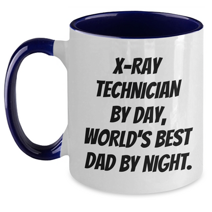 X-Ray Technician Gifts, Funny Quote, Two Tone Coffee Mug for Graduation - Gifts from Mom to X-Ray Technician, Unique and Humorous - Main