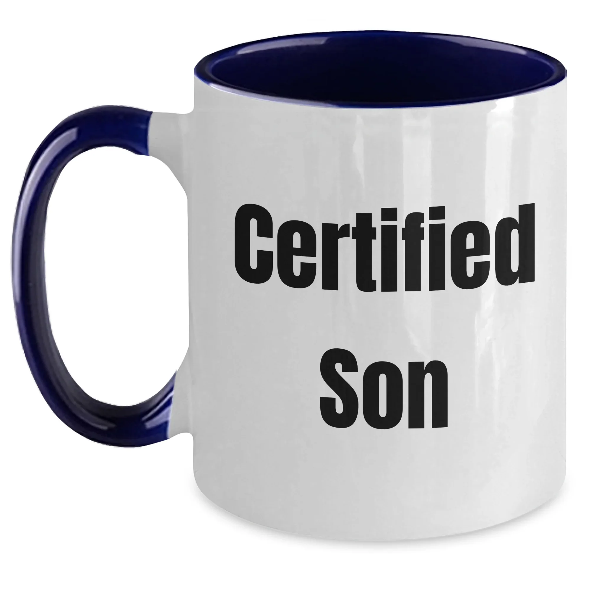 Funny Son Gifts from Mom to Son, Two Tone Coffee Mug for Him, Father's Day Unique Gifts