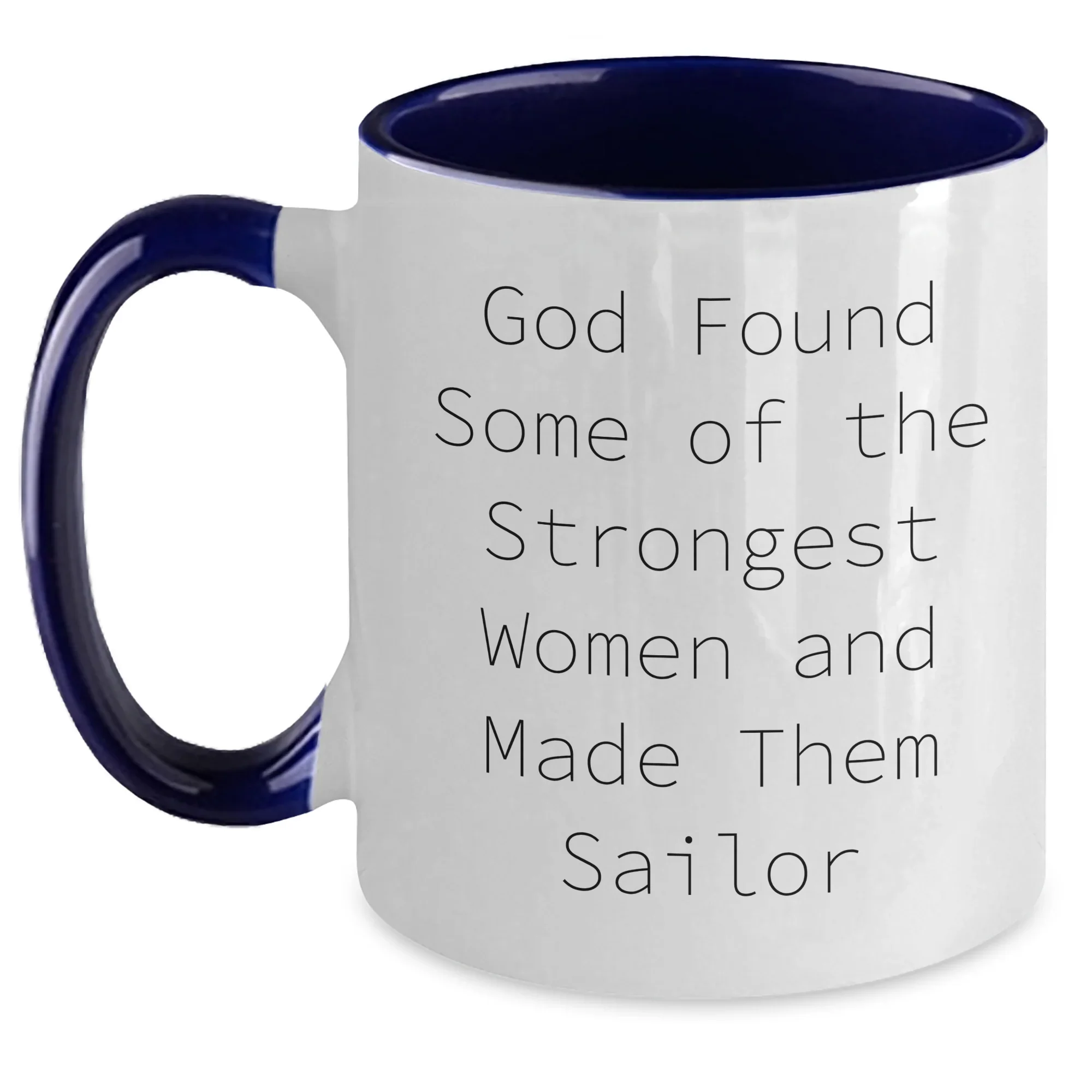 Sailor's Inspirational Journey Gifts from Friends for Men - Two Tone Coffee Mug with Funny Quote