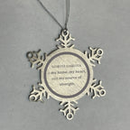 North Dakota is my Home Gifts, Amazing North Dakota Birthday, Christmas Engraved Stainless-Steel Snowflake Ornament For People from North Dakota, Men, Women, Friends