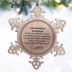 Orthopedic Surgeon Snowflake Ornament - Thanks for being who you are - Birthday Christmas Jewelry Gifts Coworkers Colleague Boss