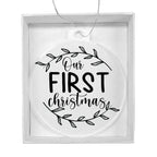 Our First Christmas Acrylic Keepsake Ornament
