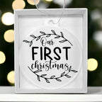 Our First Christmas Acrylic Keepsake Ornament
