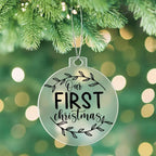 Our First Christmas Acrylic Keepsake Ornament