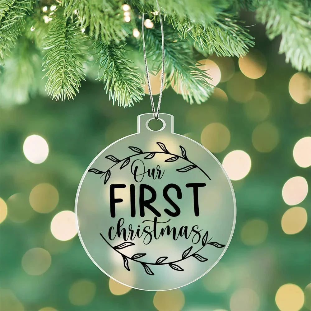 Our First Christmas Acrylic Keepsake Ornament