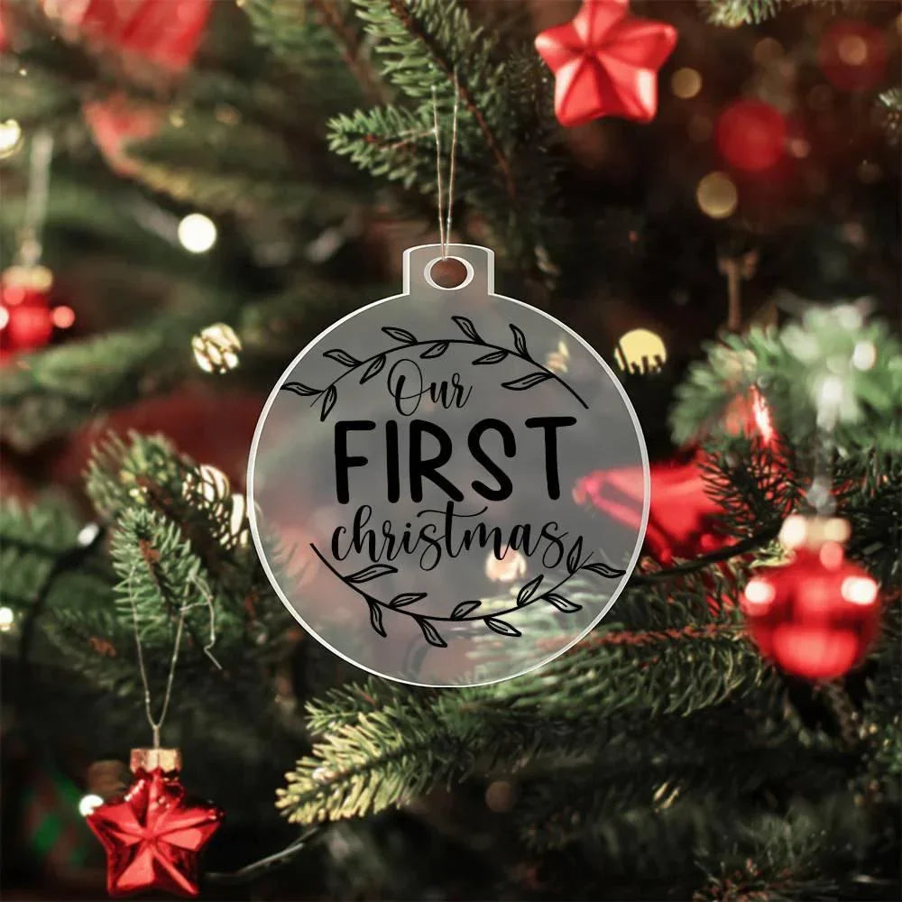 Our First Christmas Acrylic Keepsake Ornament
