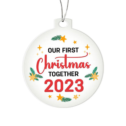 Our First Christmas Together 2023 Acrylic Keepsake Ornament
