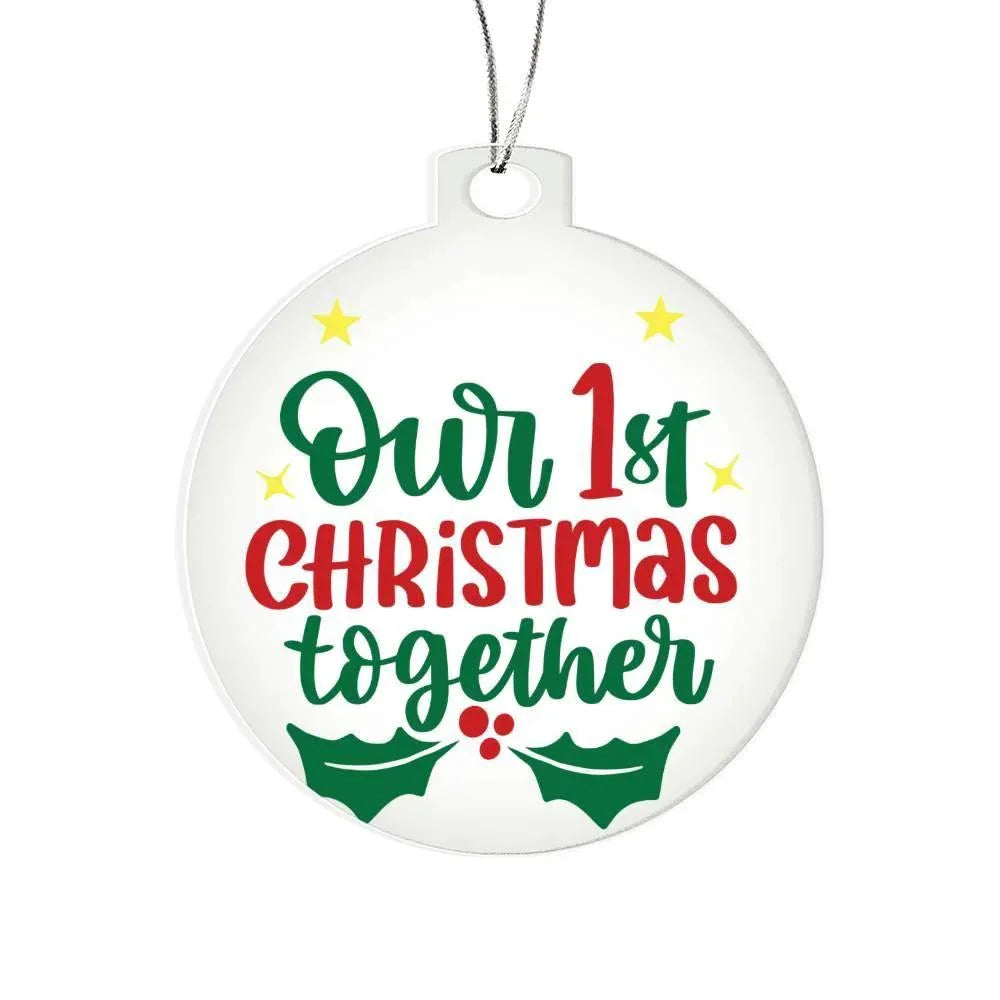 Our First Christmas Together Acrylic Keepsake Ornament