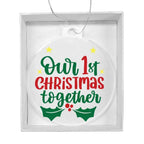 Our First Christmas Together Acrylic Keepsake Ornament