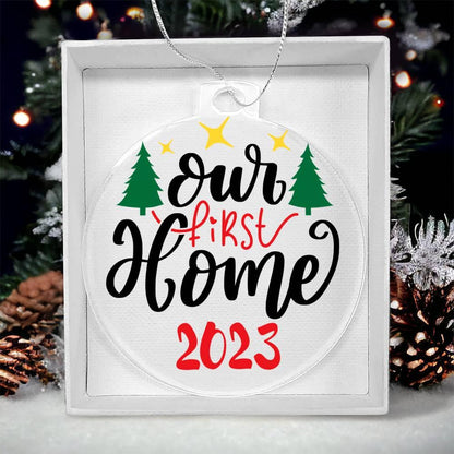 Our First Home Acrylic Keepsake Ornament