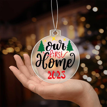 Our First Home Acrylic Keepsake Ornament